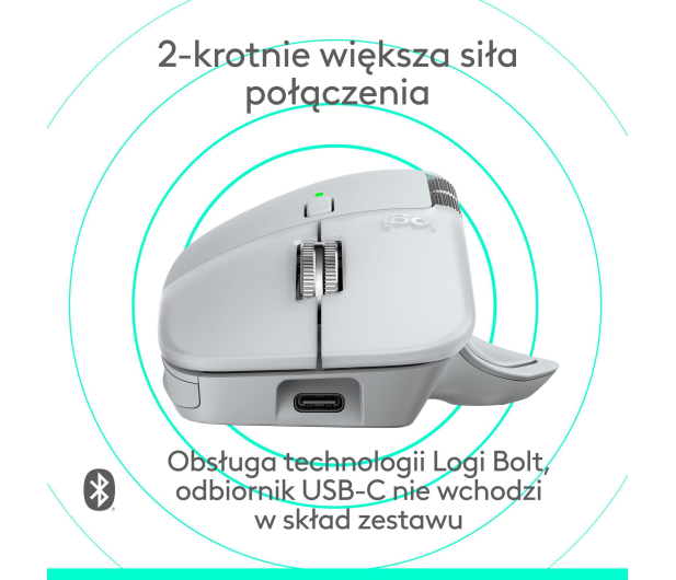 Logitech MX Master 4 for Mac Jasnoszary - 1365781 - zdjęcie 6